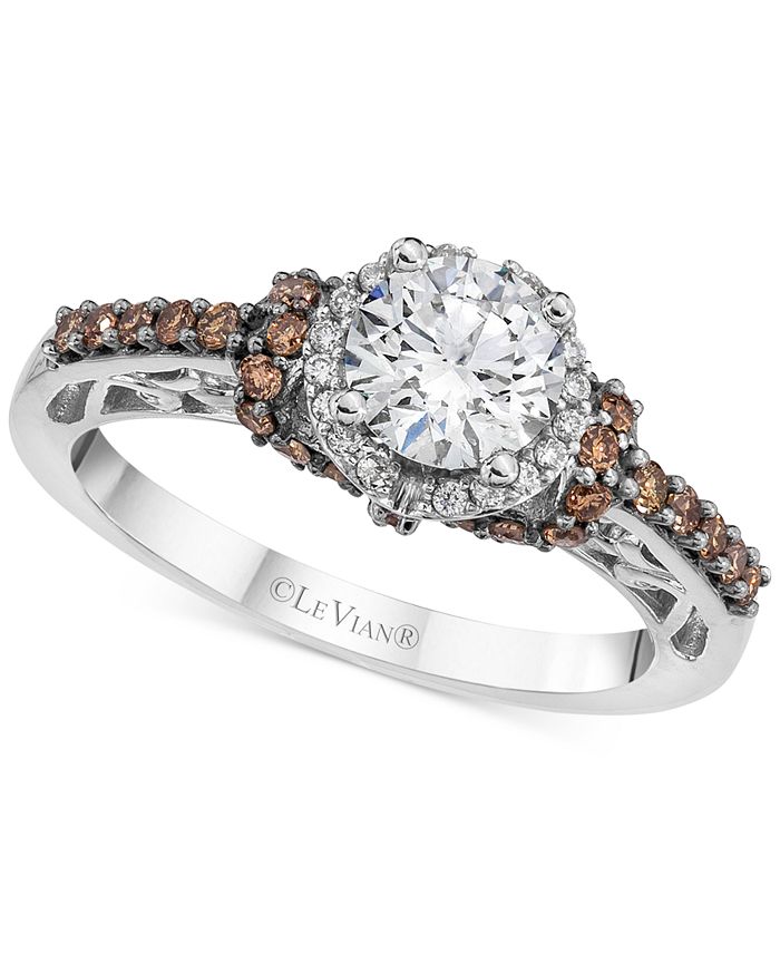 Le Vian Chocolatier Diamond Engagement Ring (1-1/6 ct. t.w.) in 14k ...