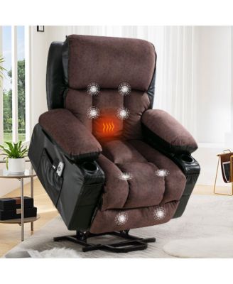 Power Electric Massage Lift Recliner with Heat, Vibration, and USB