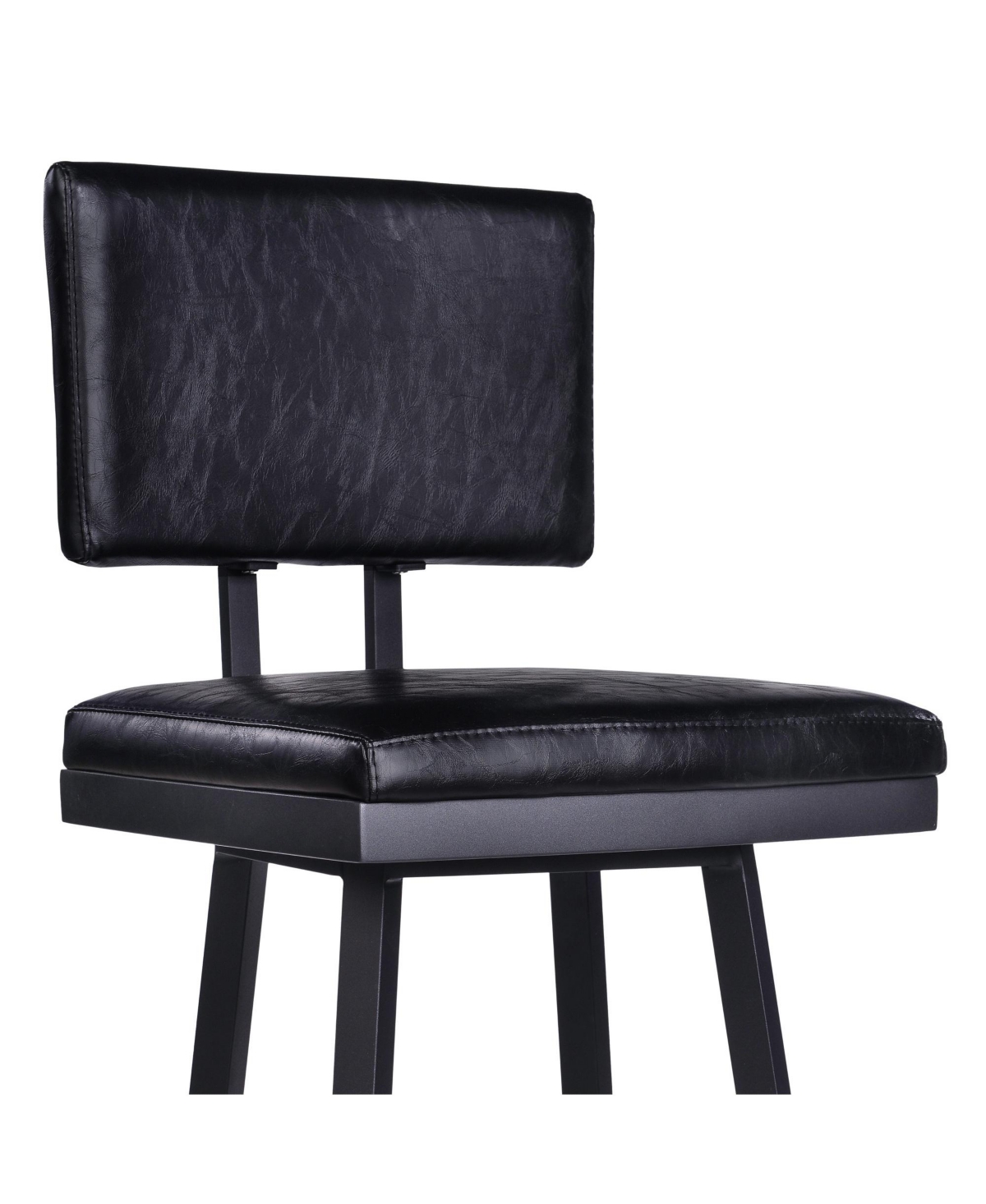 HomeRoots 26" Iron Swivel Counter Height Bar Chair