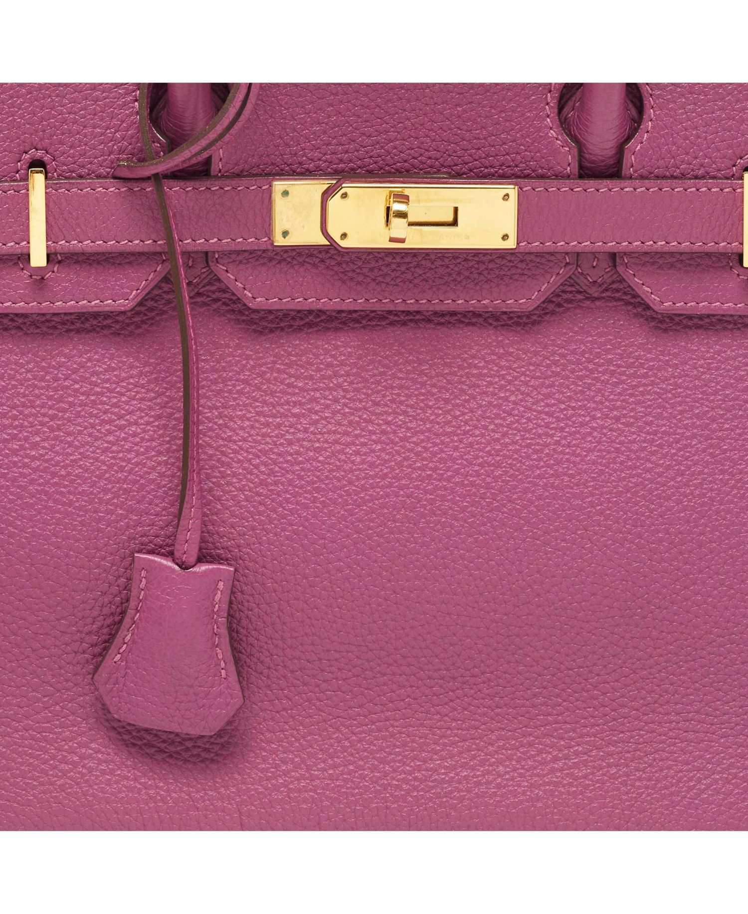 Pre-Owned HERMES women's Anemone Togo Leather Birkin 30 Bag with Hardware