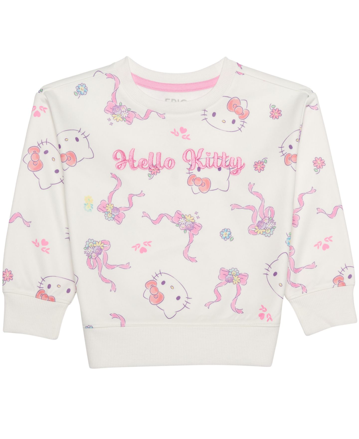 Детский комплект Epic Threads: флисовый свитшот и джоггеры с Hello Kitty, 12M-5T, цвет: Белый — фото 3