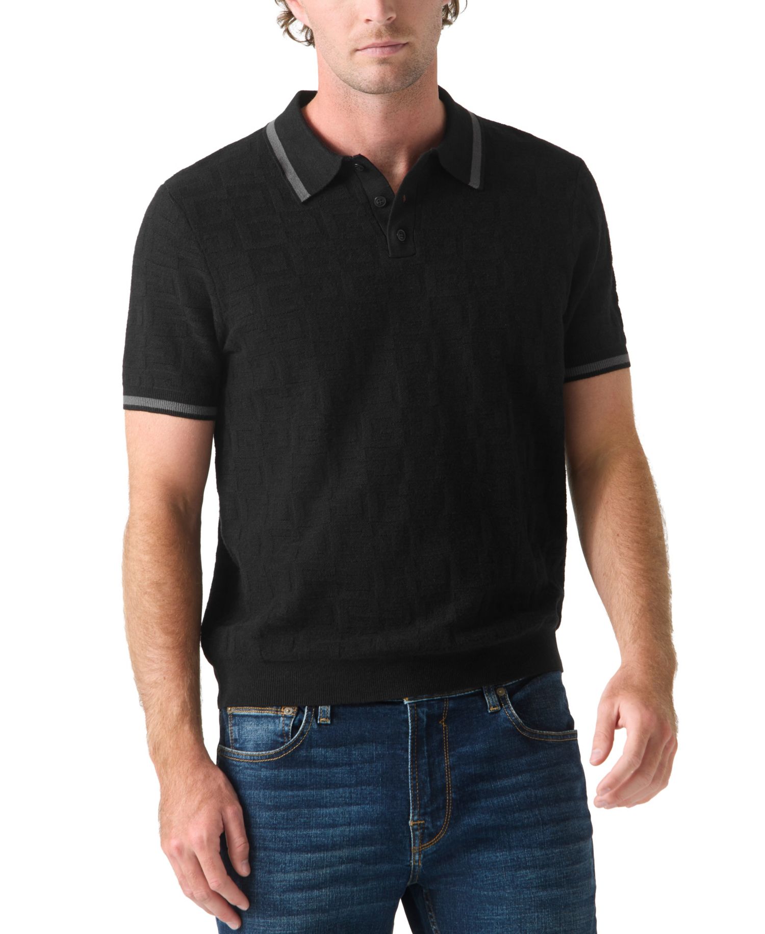 Men's Smith Spread Collar Polo Sweater