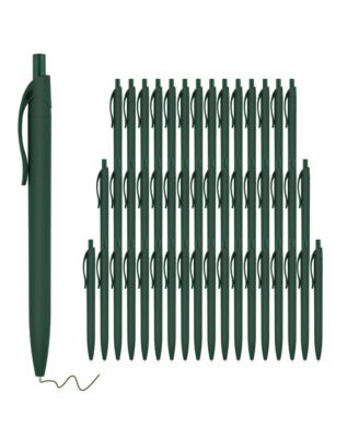 50 Pack Bulk Retractable Ballpoint Pens Soft Touch Smooth Writing Medium Point Cost Effective Wholesale