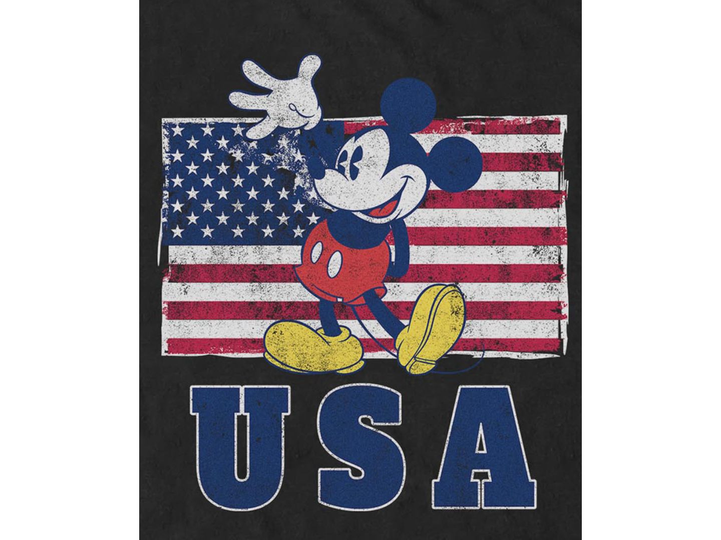 Мужская футболка Fifth Sun America Mickey Graphic, цвет: Чёрный — фото 3