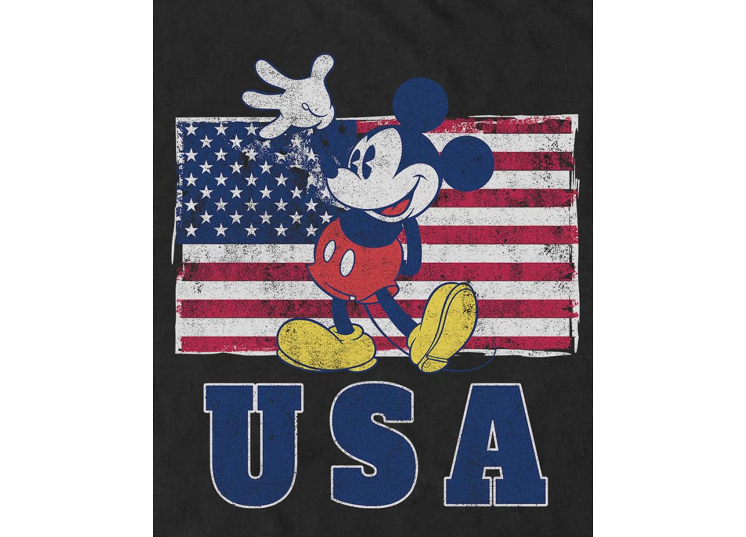 Men's America Mickey Graphic T-Shirt