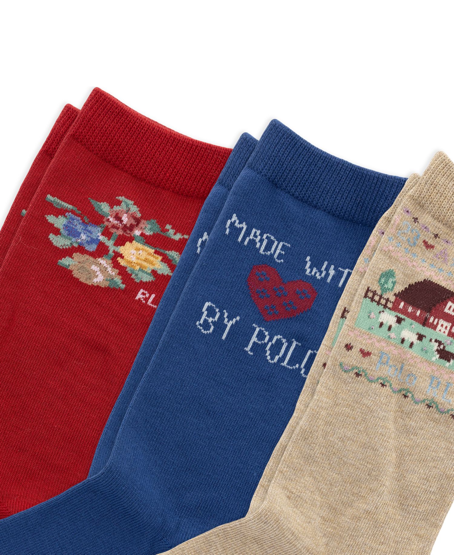 Girls' Sample Socks, 3-Pack