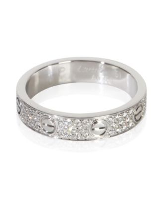 White Gold Diamond Small Model Love Ring