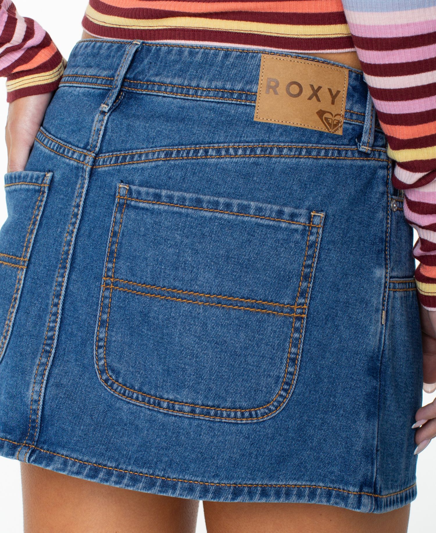 Women's Reel Life Mini Denim Skirt