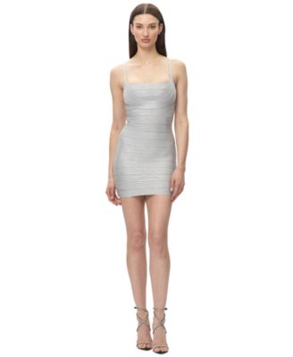 Women's Metallic Dance Floor Mini Dress
