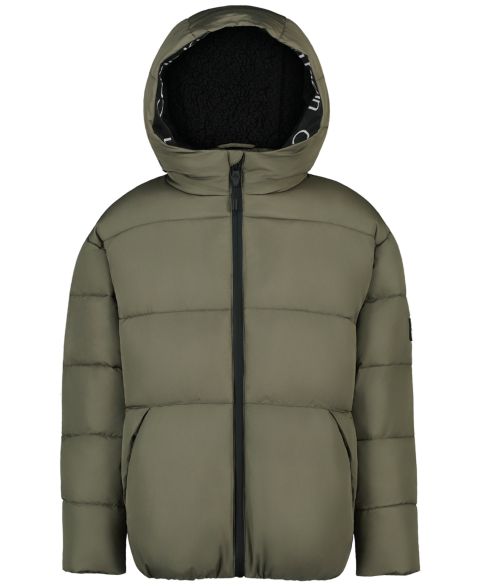 Куртка Calvin Klein Relaxed-Fit Long-Sleeve Puffer для мальчиков, цвет: Чёрный