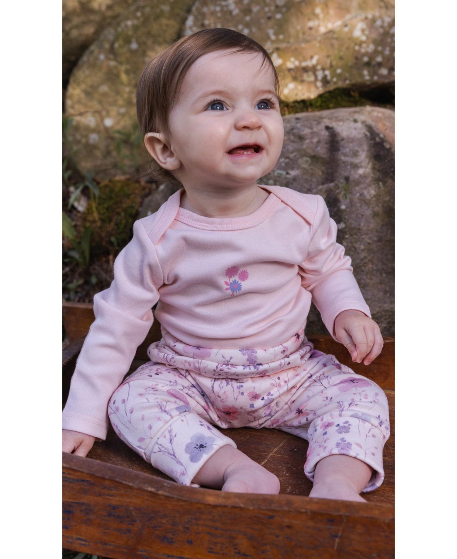 Baby Girl ( 3M to 24 M ) Cotton Onesie Dusty