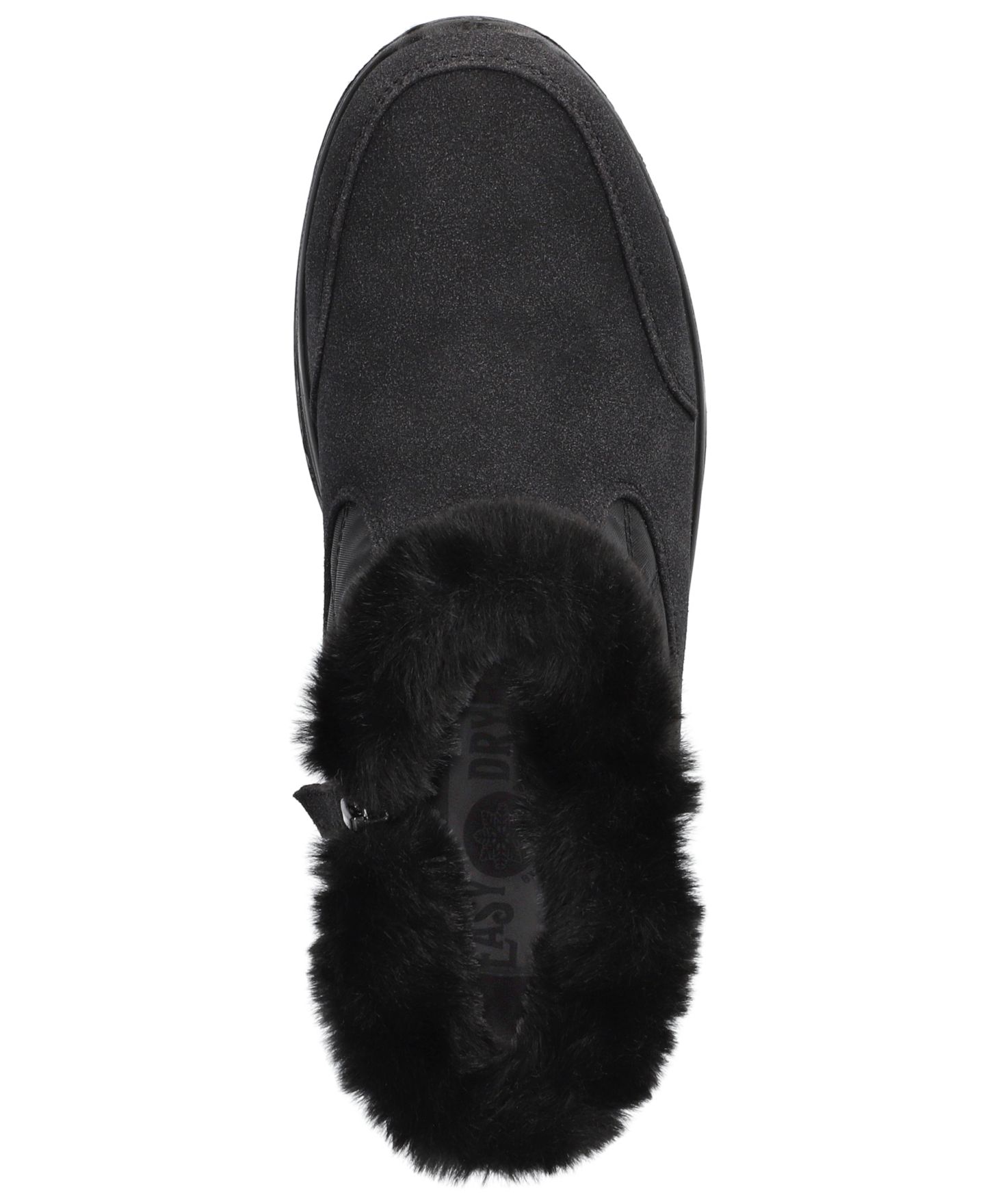 Женские ботинки Easy Street Sleet Winter Round Toe Booties, цвет: Чёрный нубуковый — фото 4