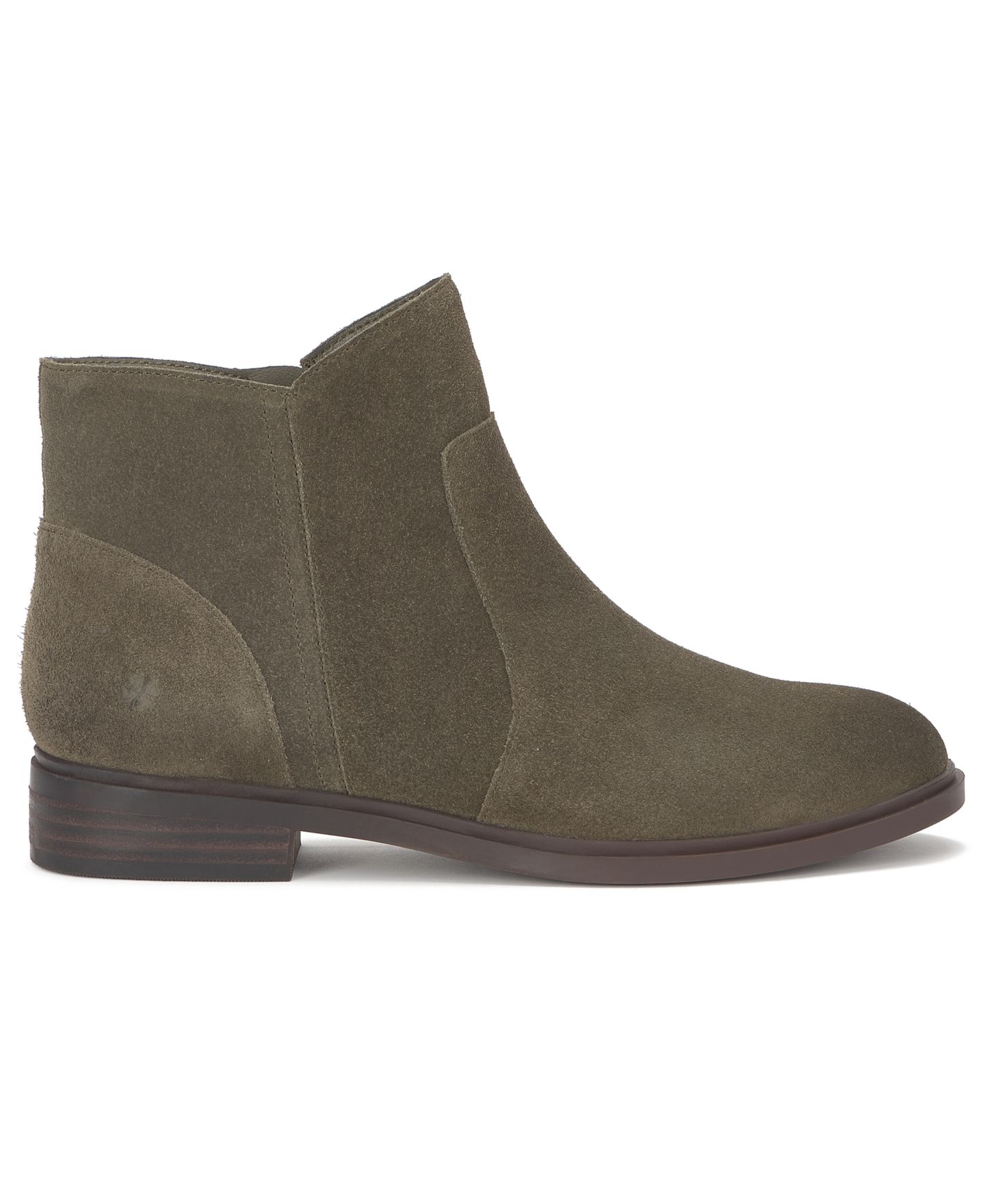 Женские ботинки Lucky Brand Haizly Suede Round Toe Ankle Booties, цвет: Оливковый замшевый — фото 2
