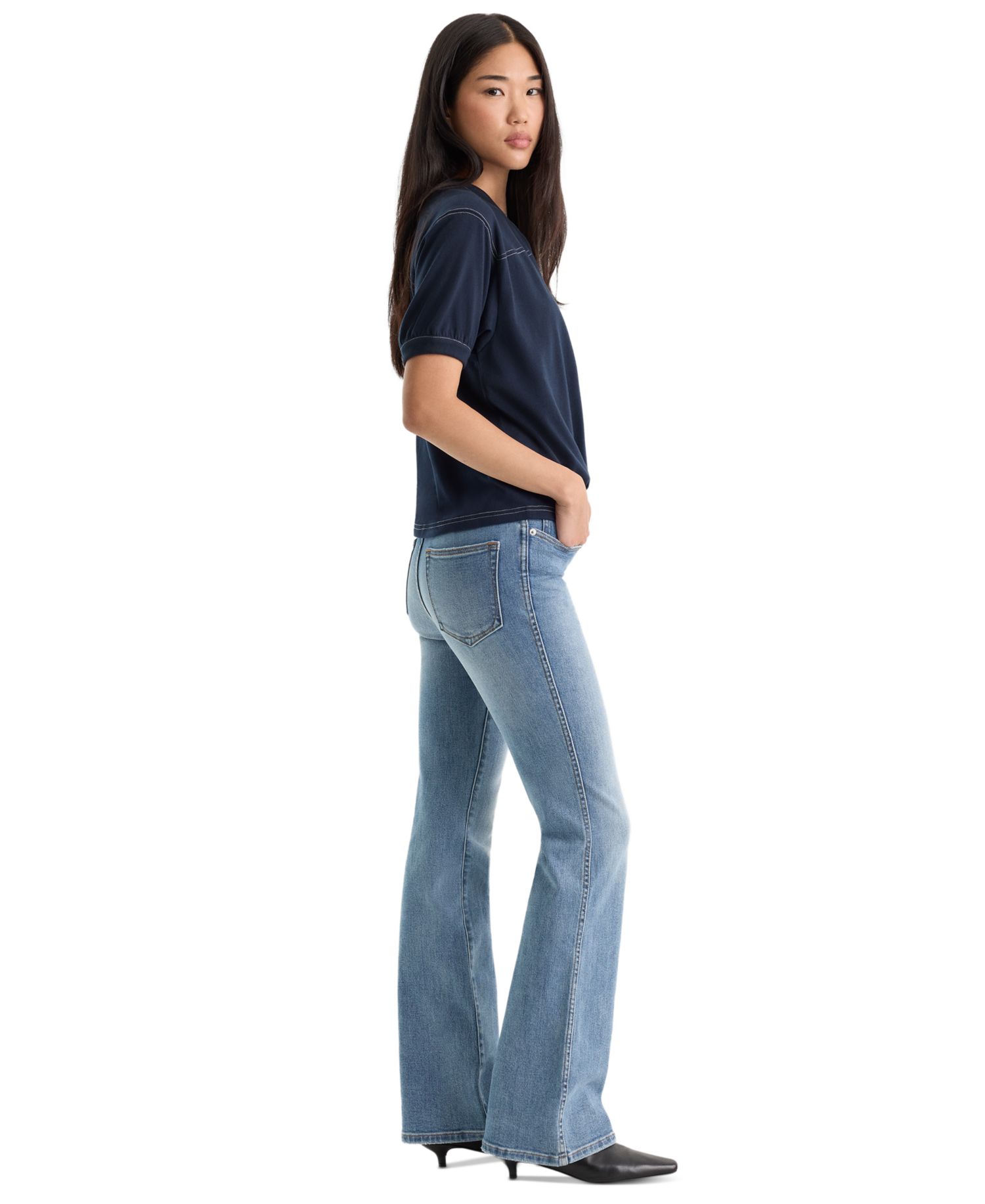 Women's High-Rise Slim Bootcut Jeans