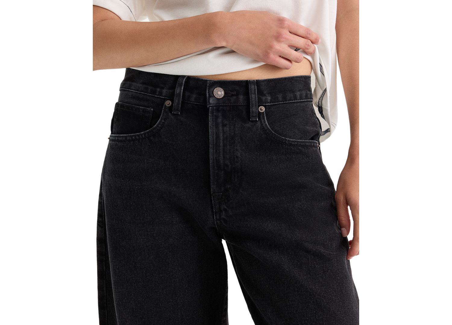 Women's Vintage Mid-Rise Barrel-Leg Ankle Jeans