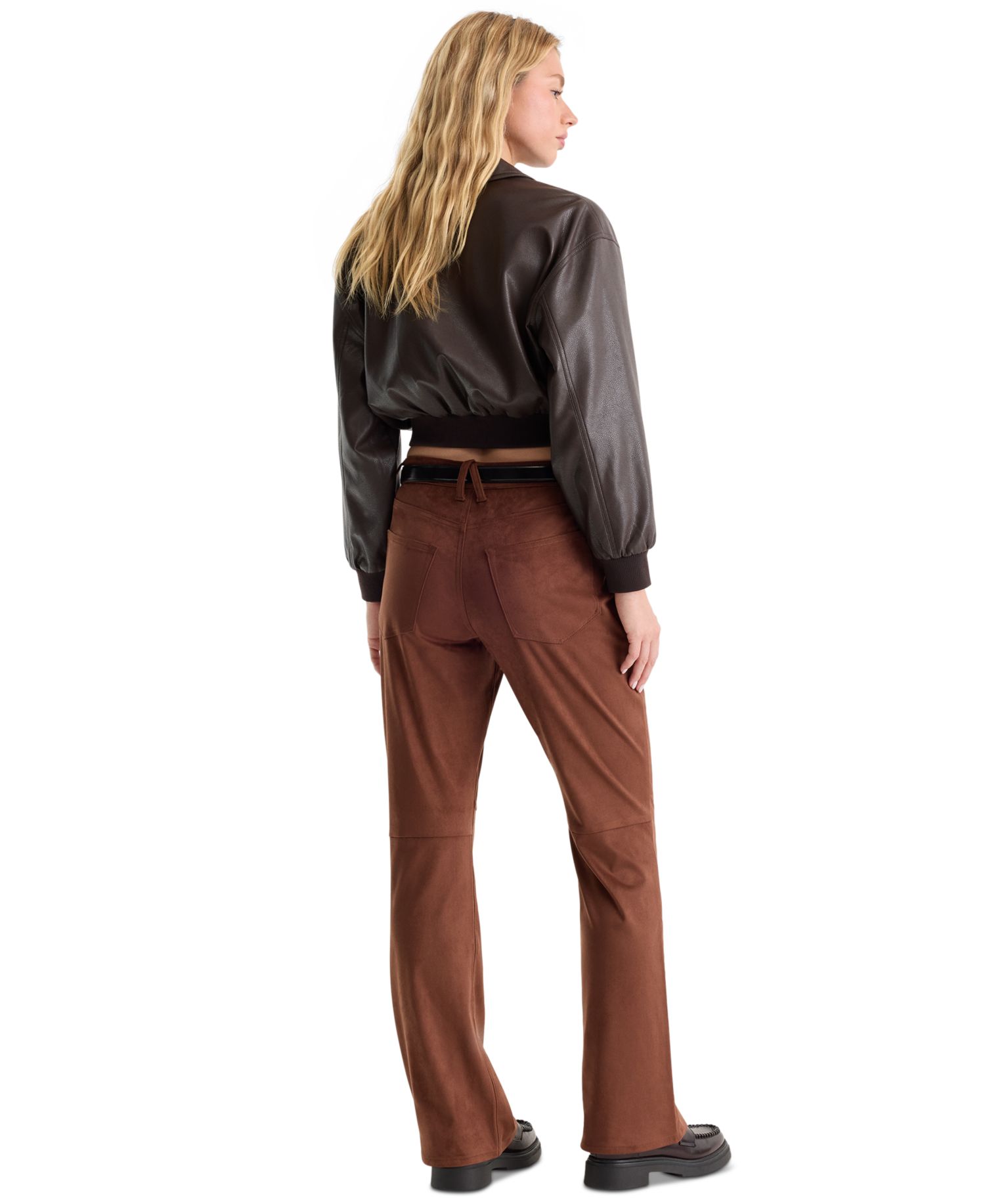 Women's Suede Good Classic Bootcut Pants
