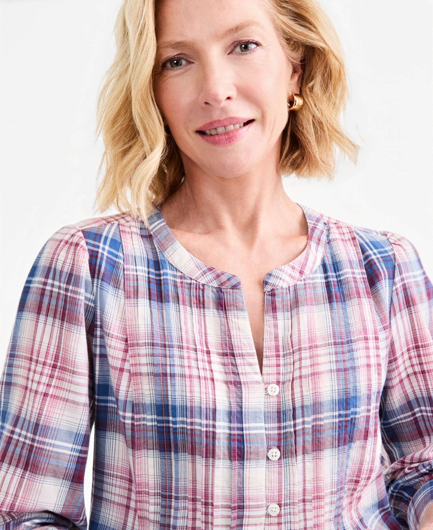 Women's Cotton Plaid Femme Shirt