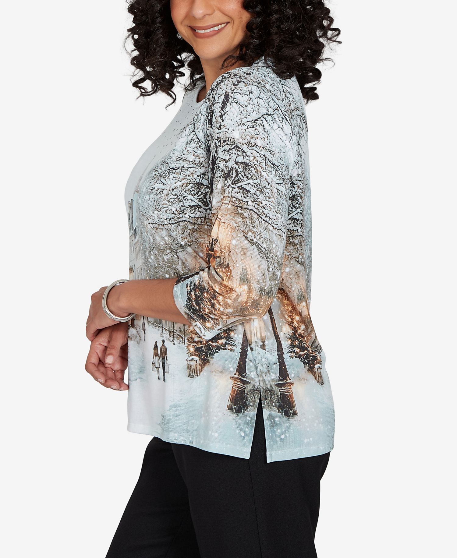 Women's Classic Christmas In The City Knit Top