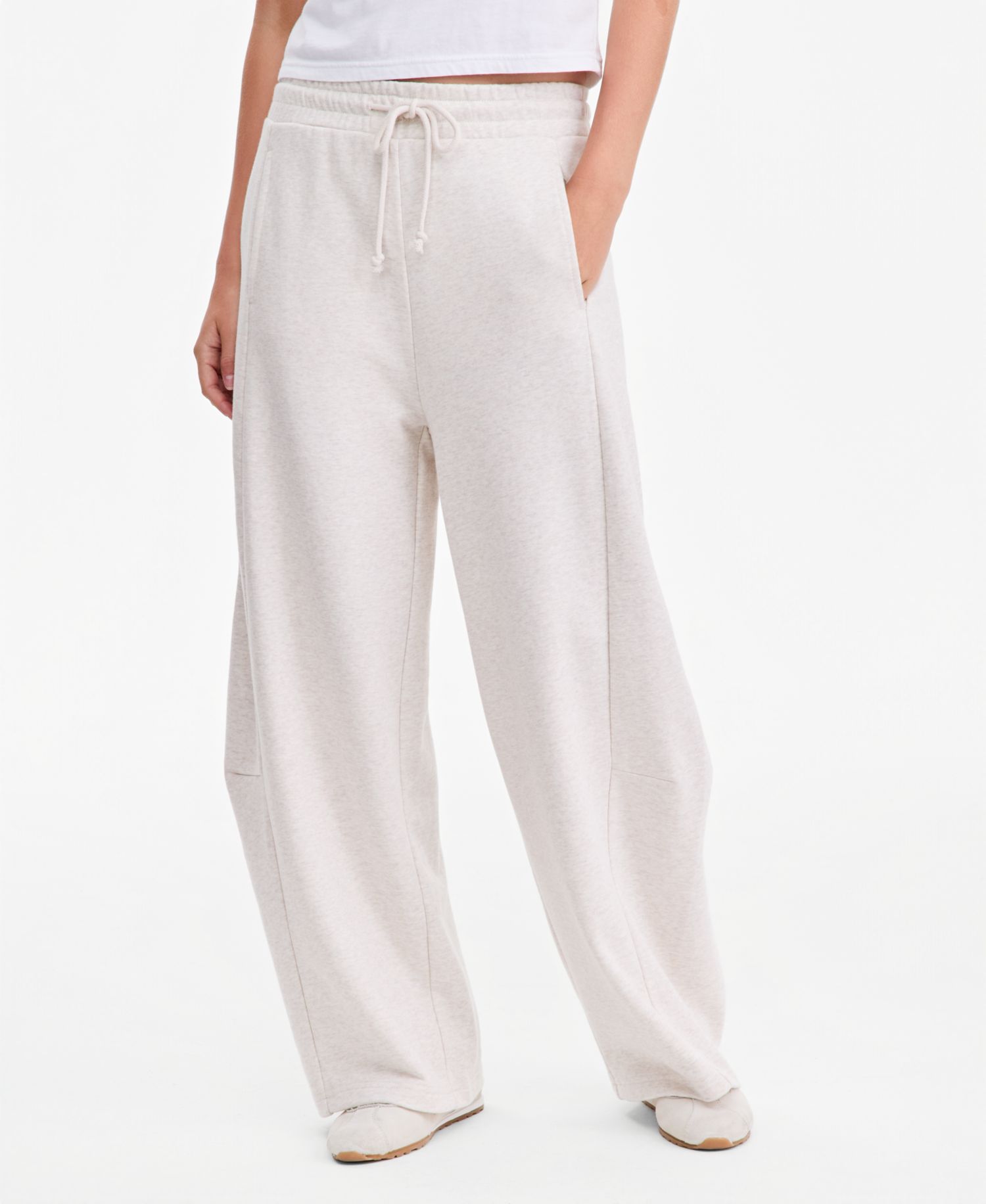 Plus Size Fleece High-Rise Drawstring Pants