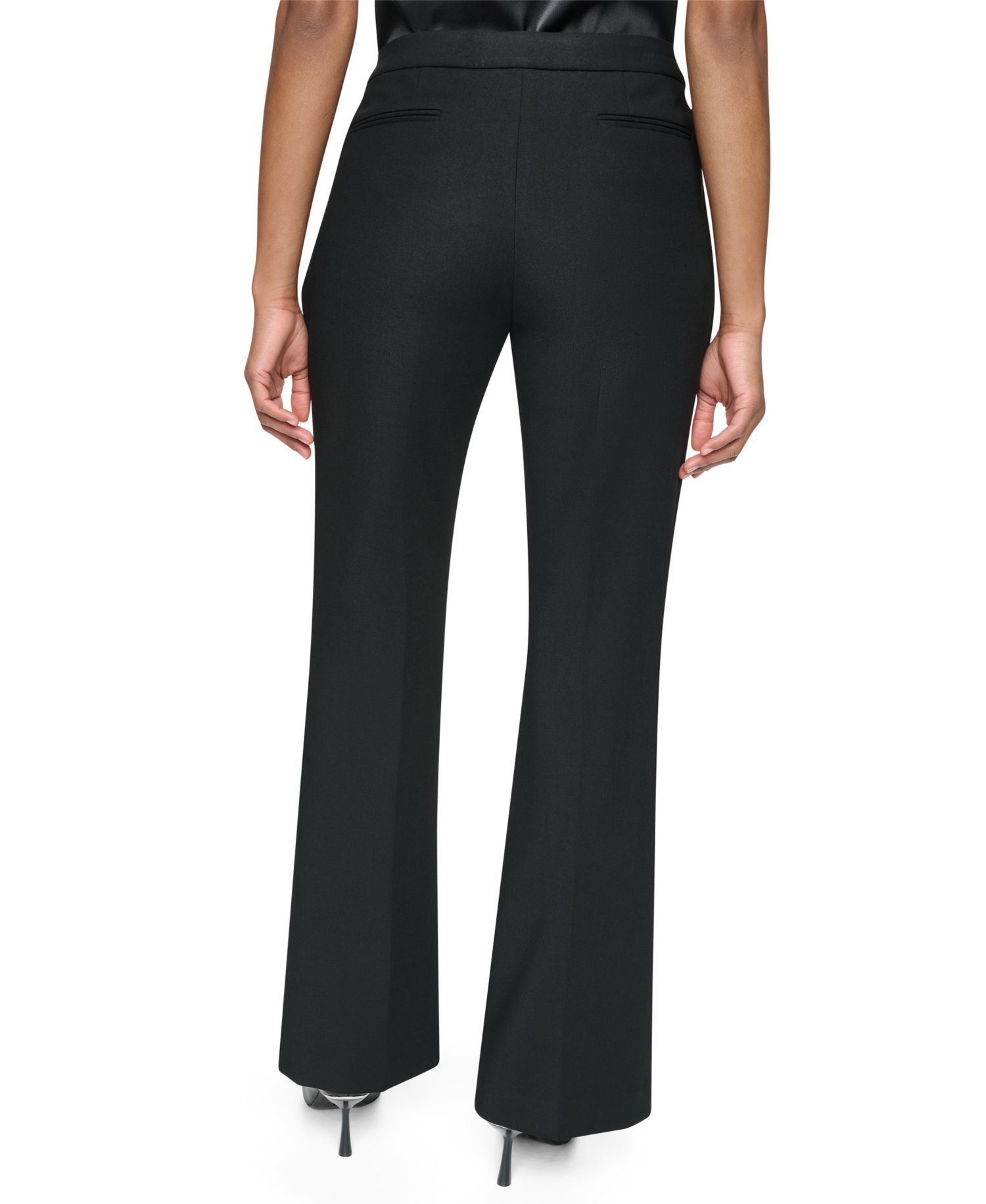 Women's Low-Rise Flare Trousers Pants