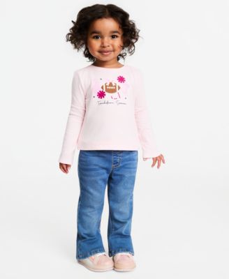 Toddler Girls' 12M-5T Long-Sleeve Touchdown Season Football T-Shirt