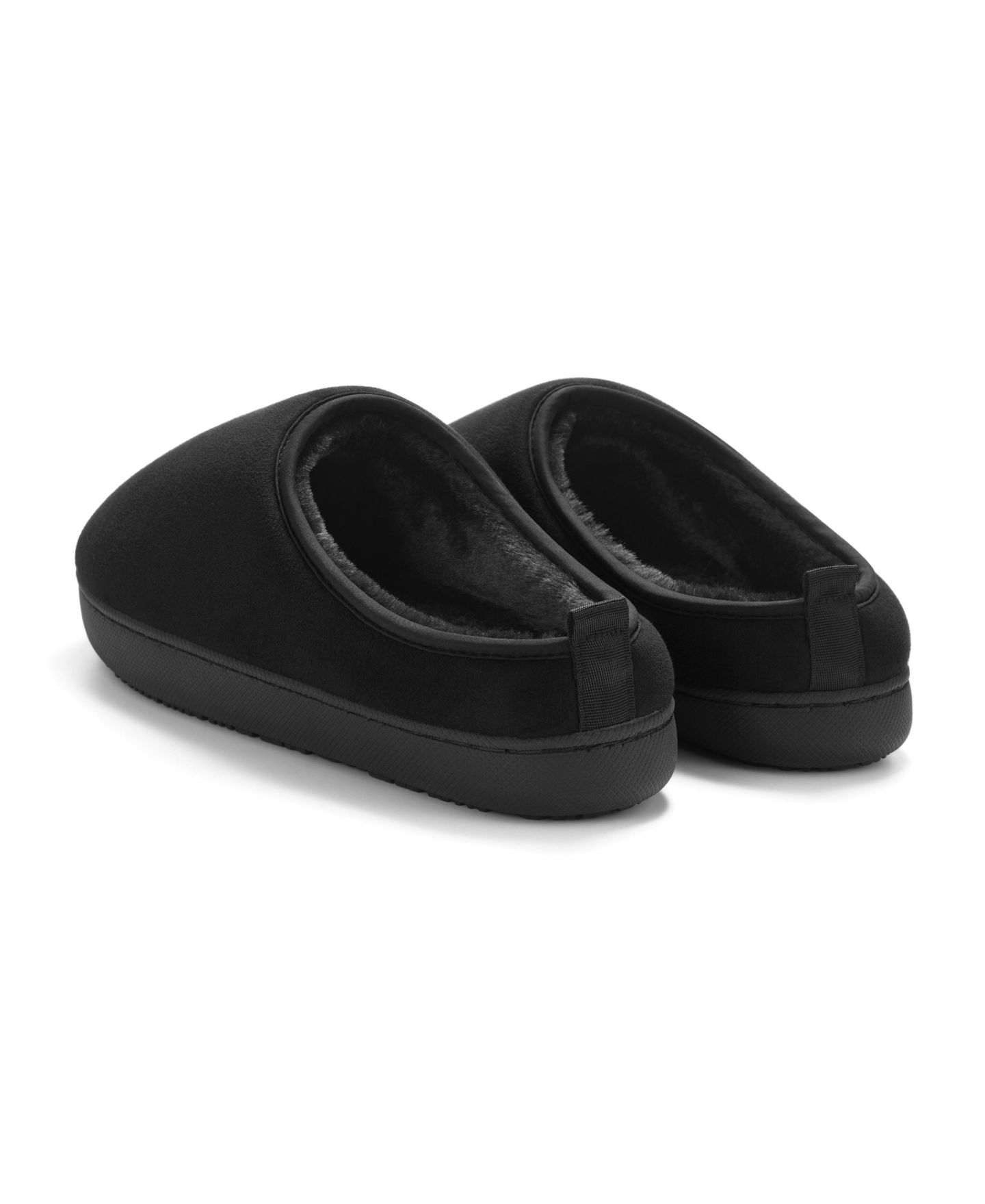 Мужские тапочки Alpine North Canmore Insulated Faux Suede Slippers, цвет: Чёрный — фото 5
