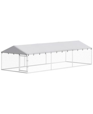 Outdoor Dog Kennel Dog Run for Large Dogs with Waterproof Roof