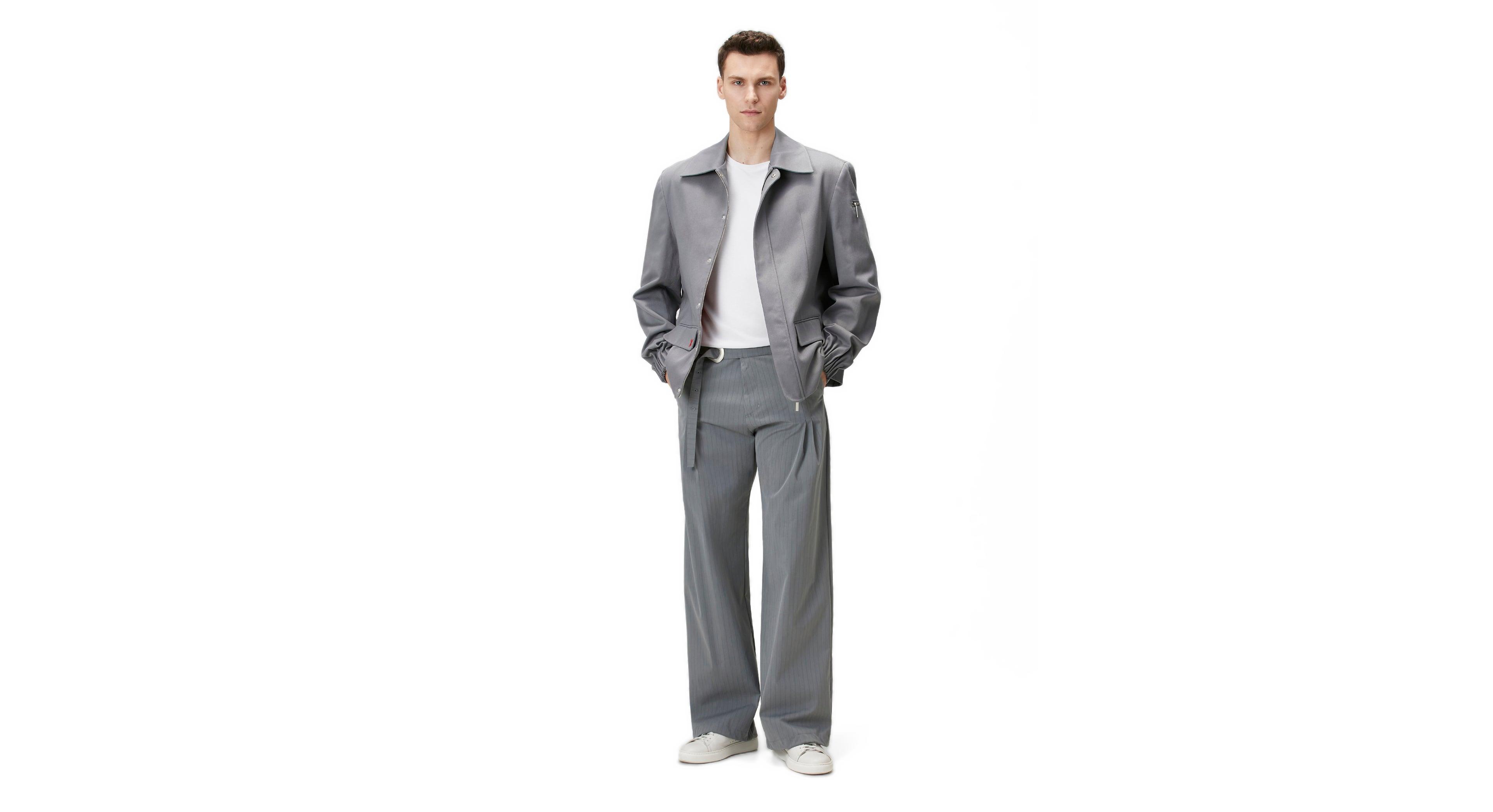 Pcfg Men's Cotton Blend Striped Woven Pant With Belt