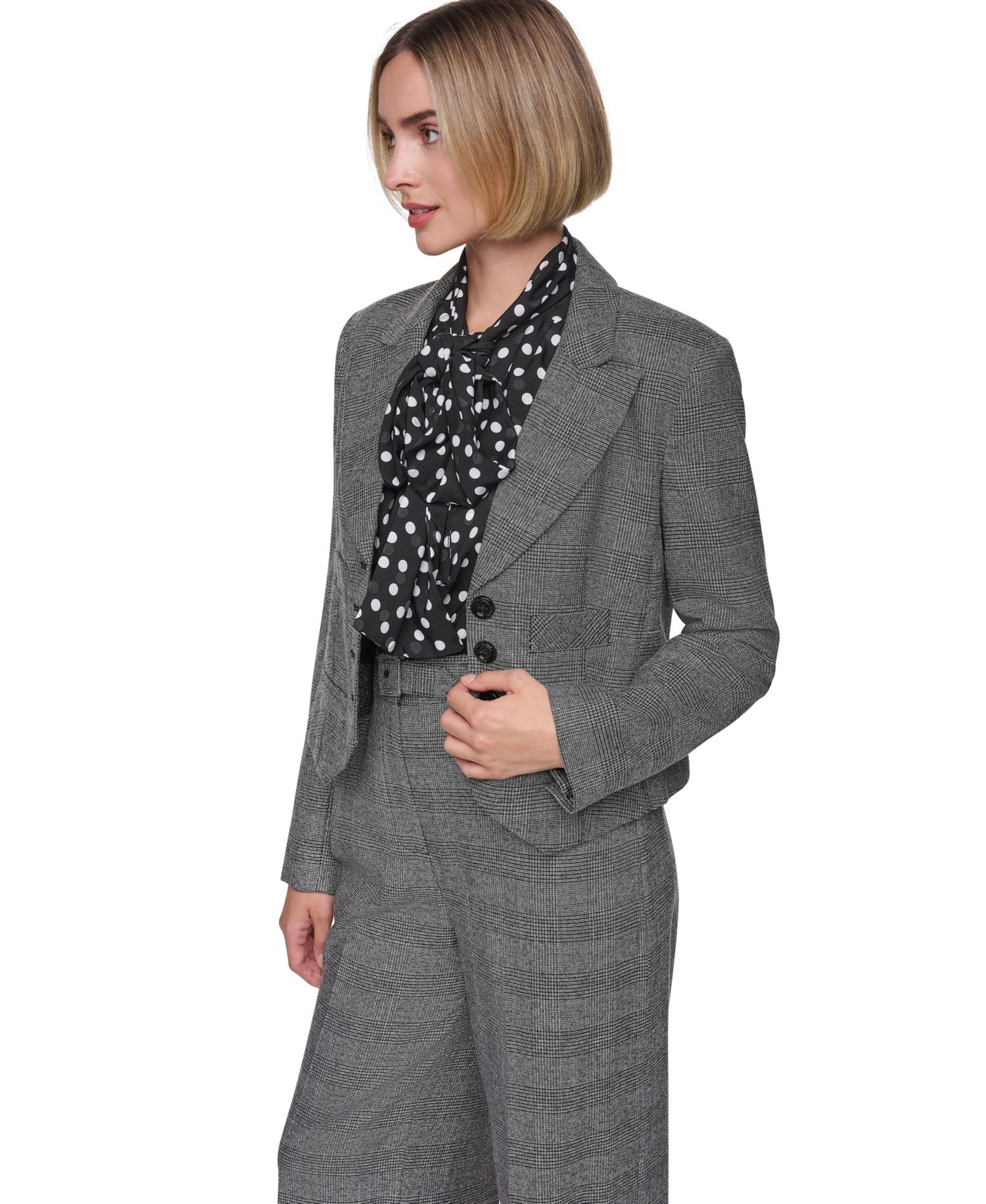 Women's Four-Button-Front Short Waiter Blazer