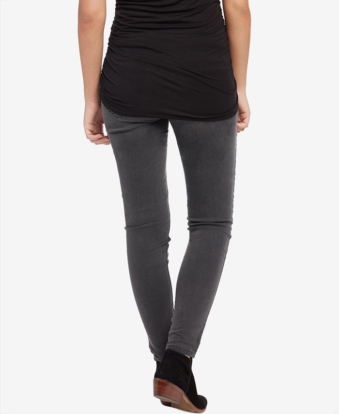 Motherhood Maternity Gray Wash Skinny Jeans Macy's