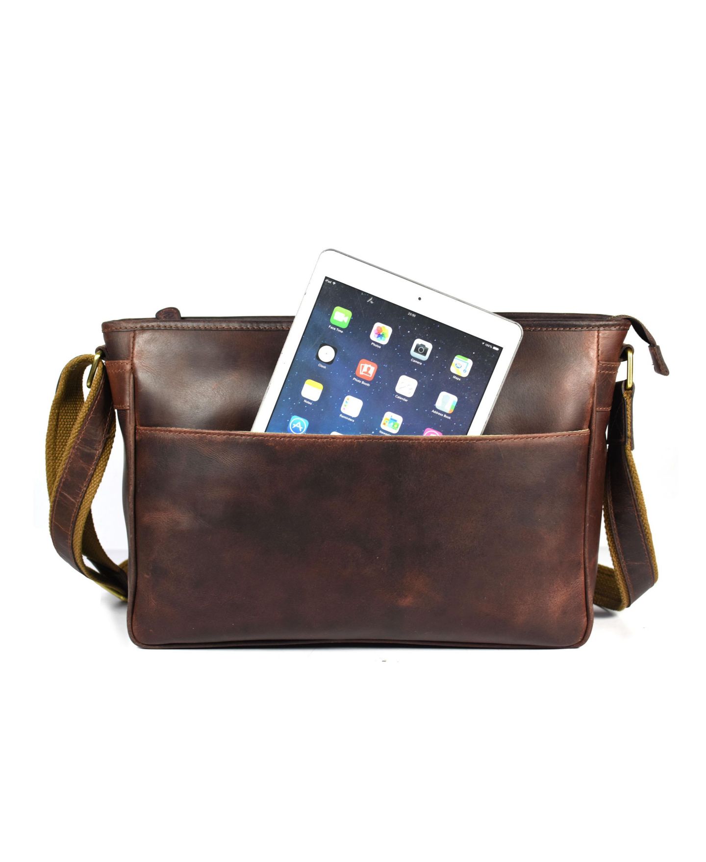 Сумка Aaron Leather Goods Leather Messenger — фото 6