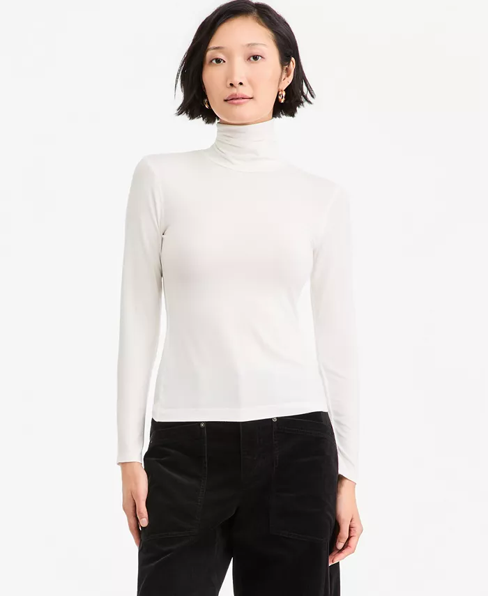 Women's Modal Long Sleeve Turtleneck - thumbnail 6