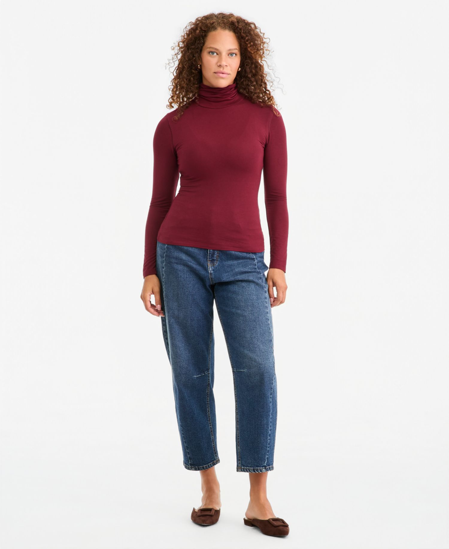 Women's Modal Long Sleeve Turtleneck
