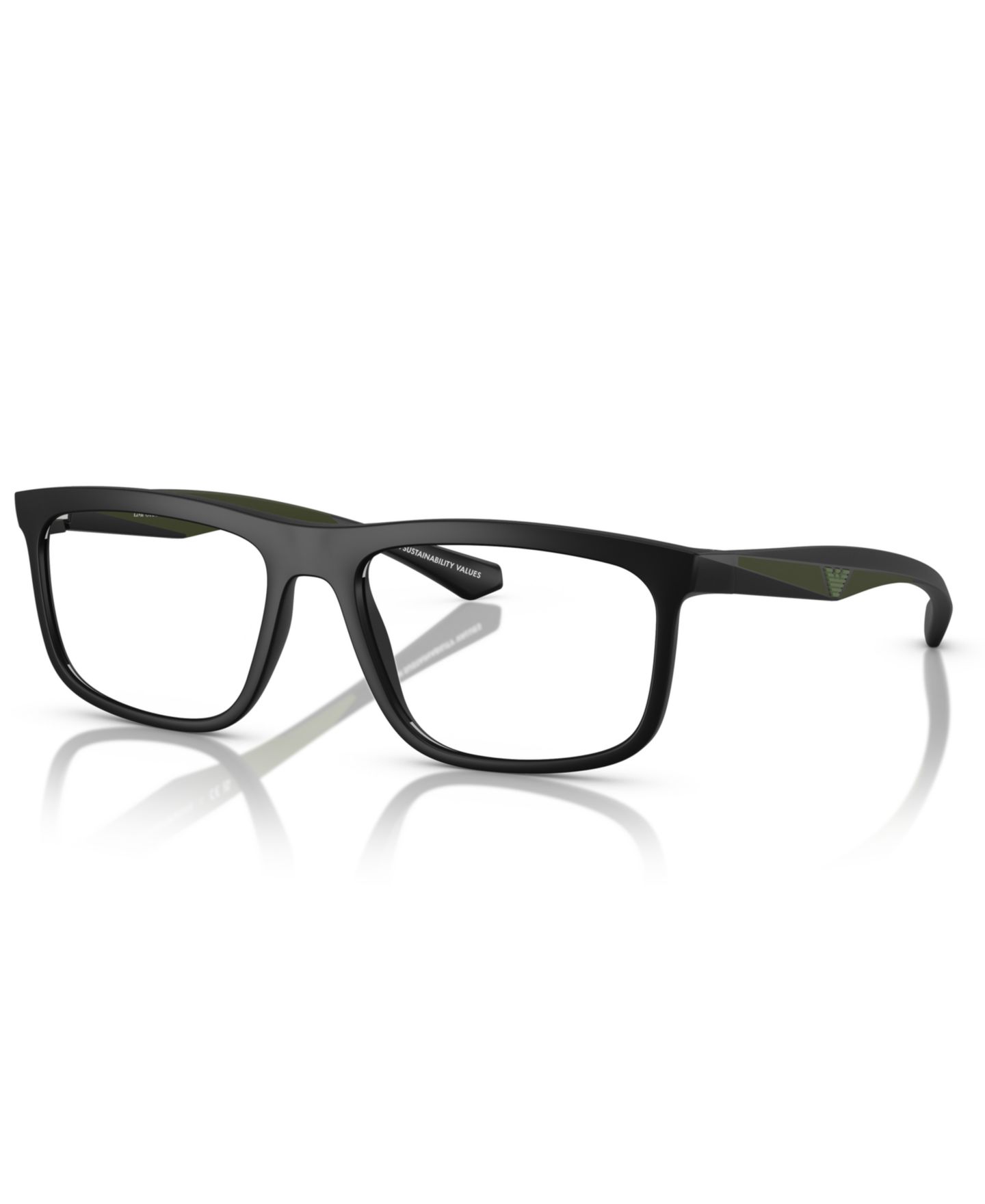 Мужские очки Emporio Armani Eyeglasses, EA3246, цвет: Матовый чёрный — фото 1