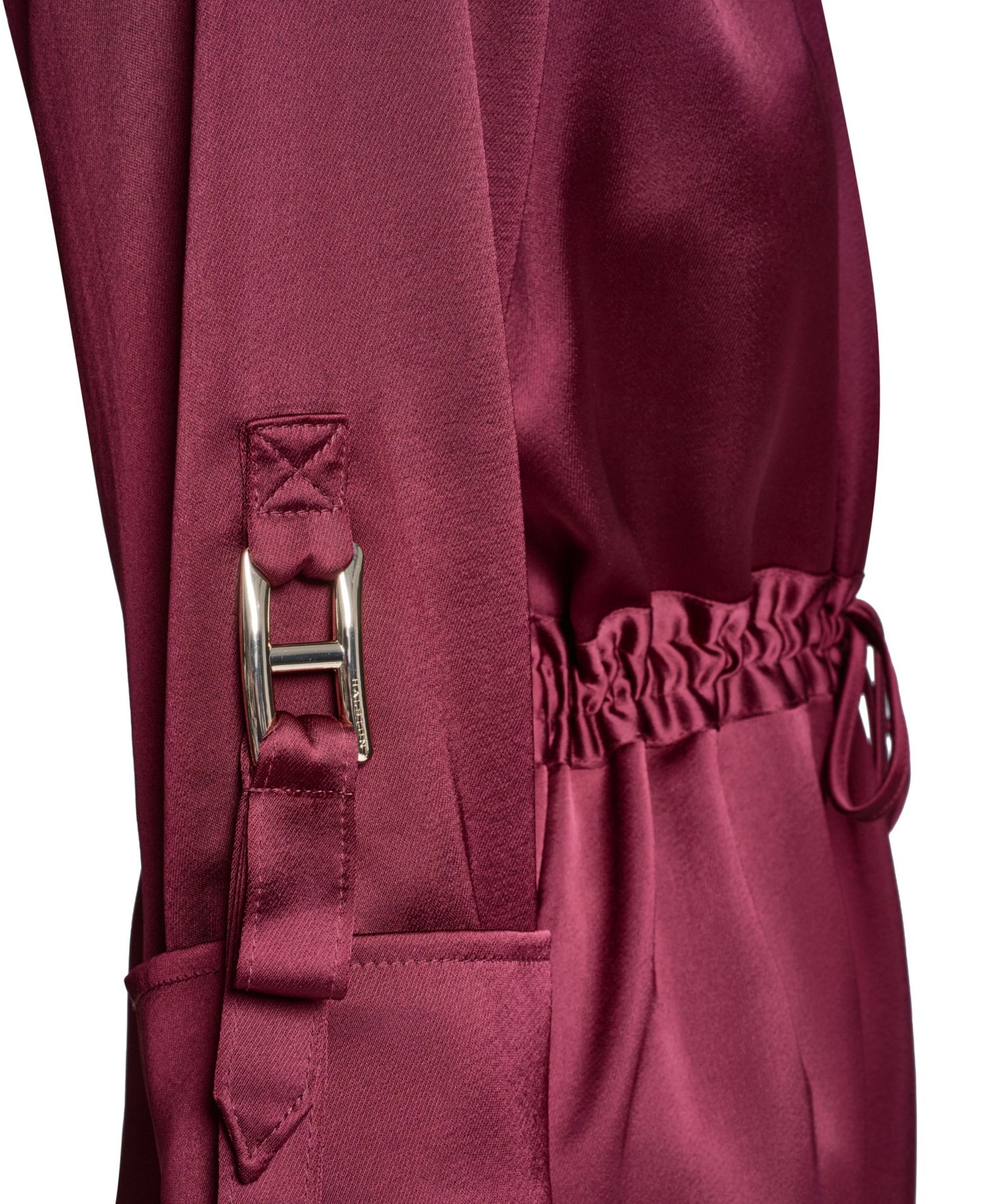 Women's Satin Shirt Dress