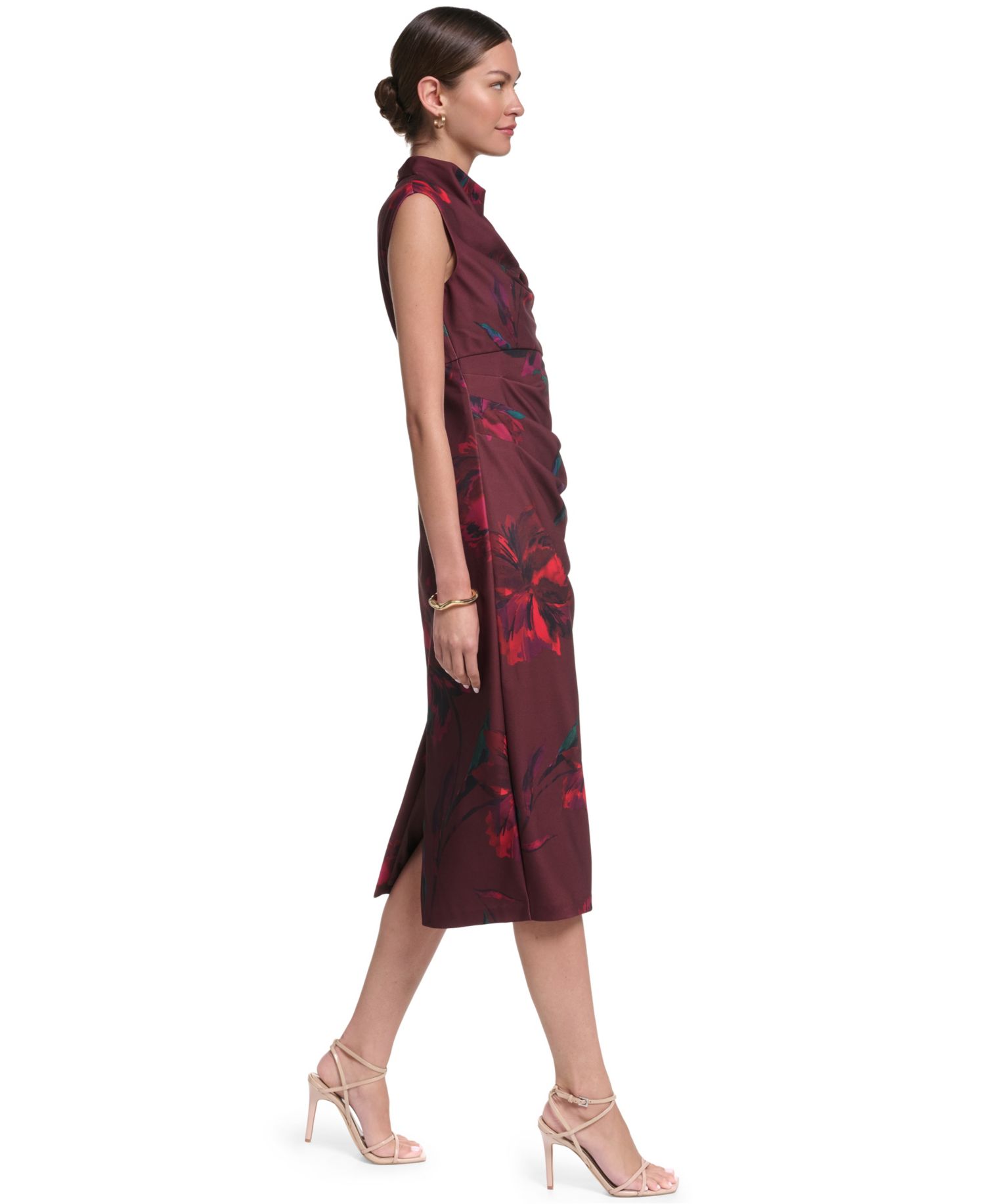 Women's Mock Neck Scuba Dress