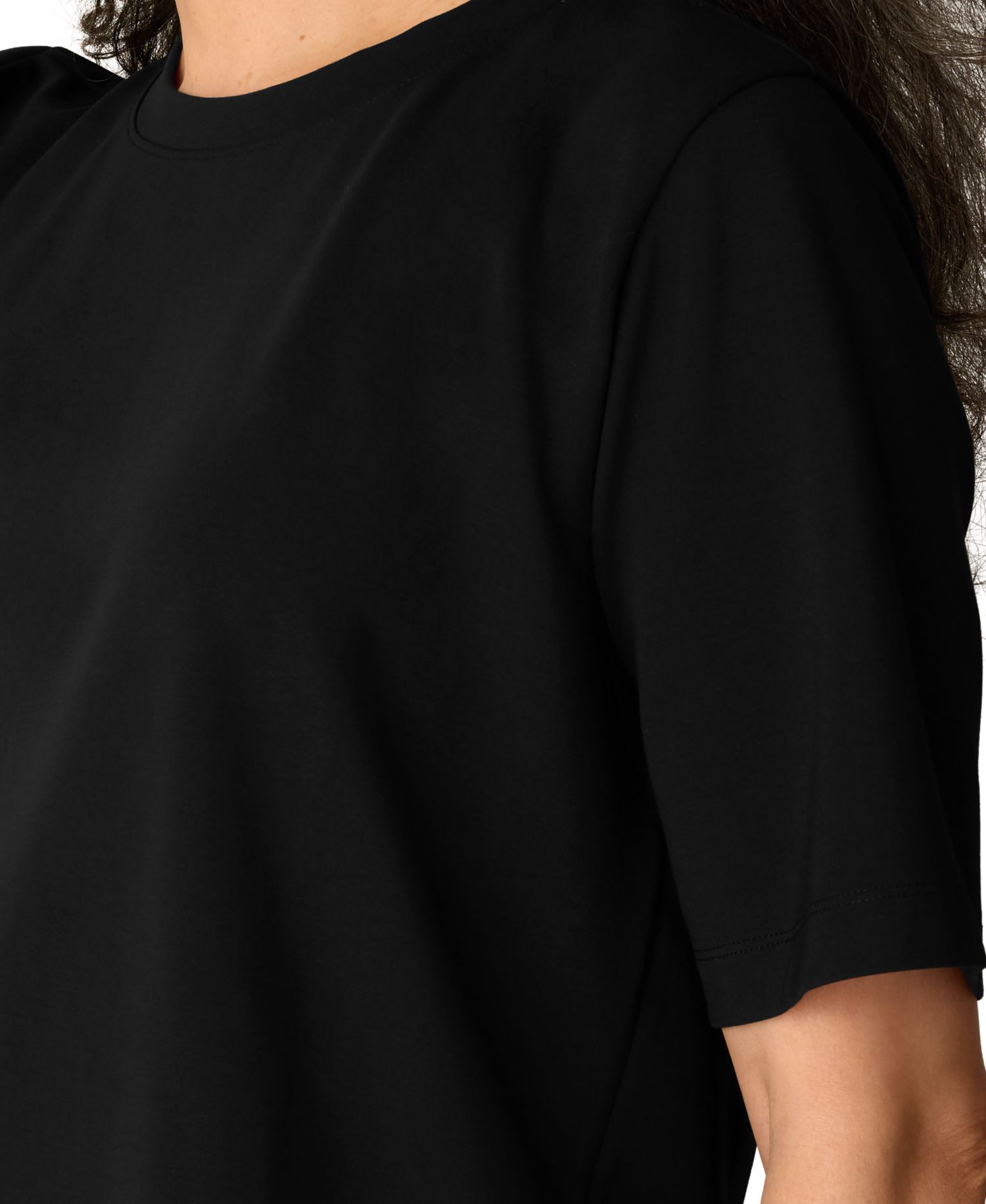Women's Extra-Fine Ponte Crewneck Short-Sleeve T-Shirt