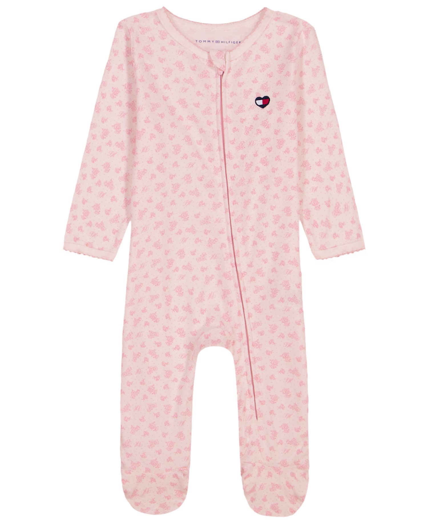 Baby Girls' Long-Sleeve Footed Coverall