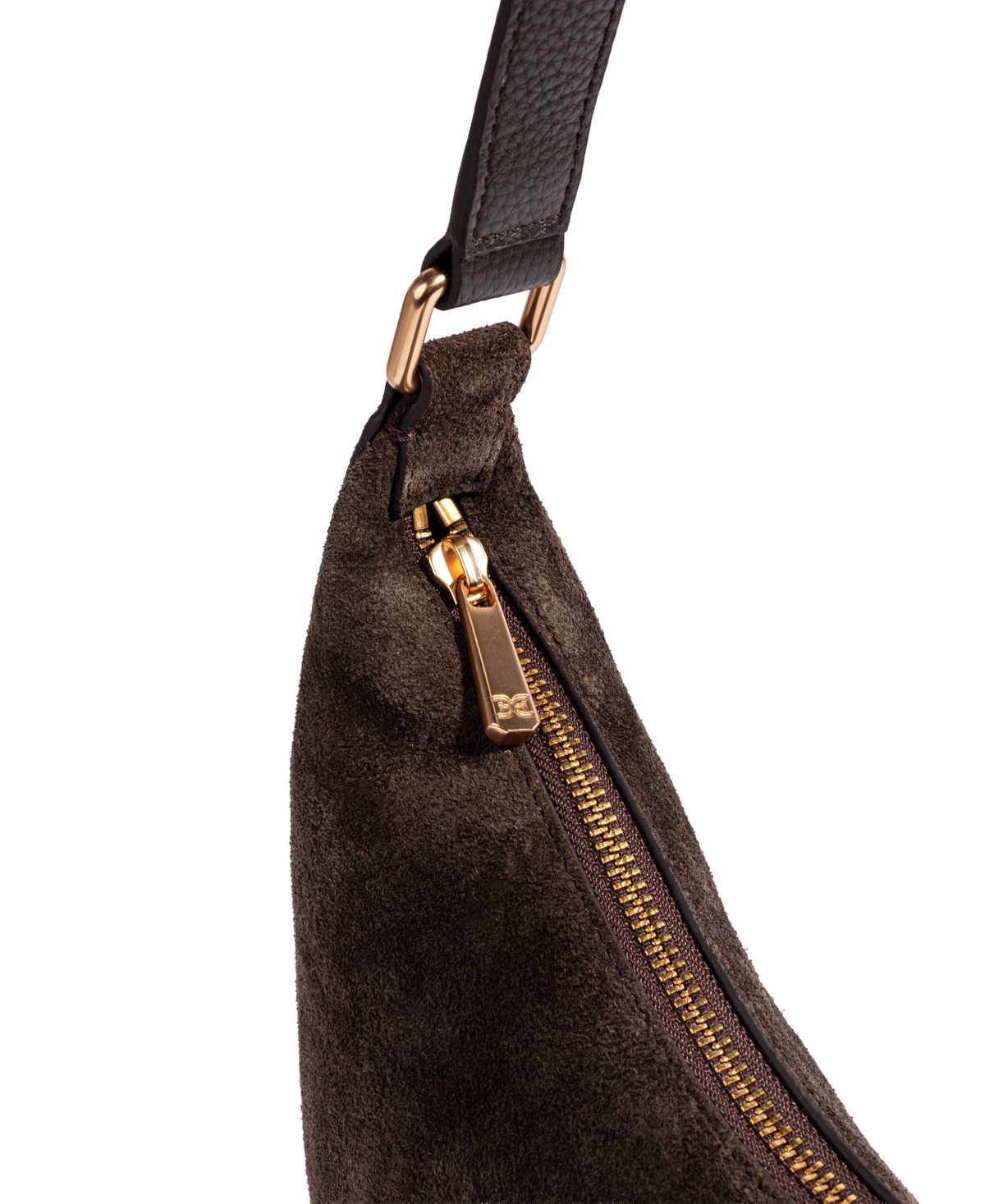 Sam Edelman Charli Woven Crescent Medium Leather Shoulder Handbag