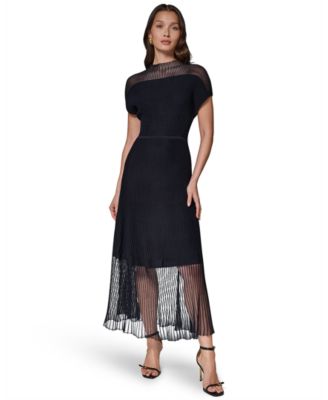 Women's Mock Neck Midi Dress