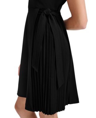 Petite Pleated A-Line Dress thumbnail 4