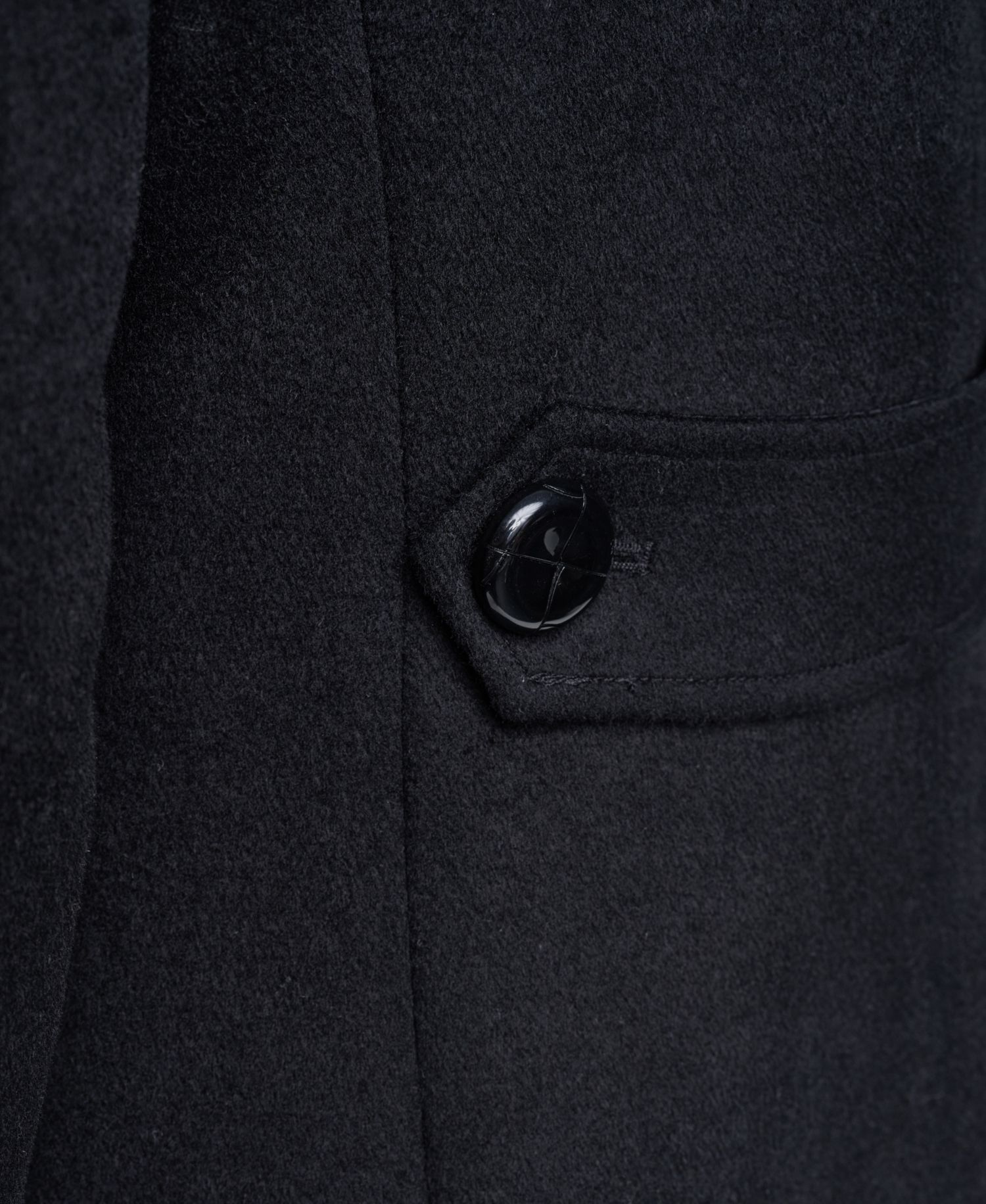 Women's Large-Collar Wool-Blend Coat