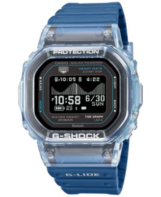 Men's Japanese Quartz Blue Soft Urethane Watch 51.1mm