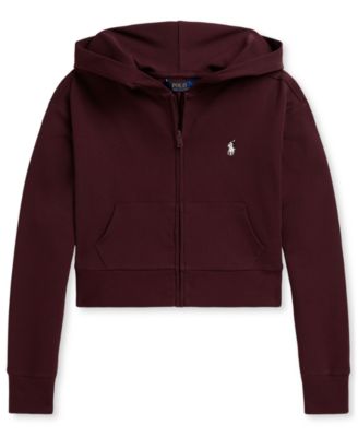 Girls' 7-16 Ribbed Boxy Full-Zip Hoodie