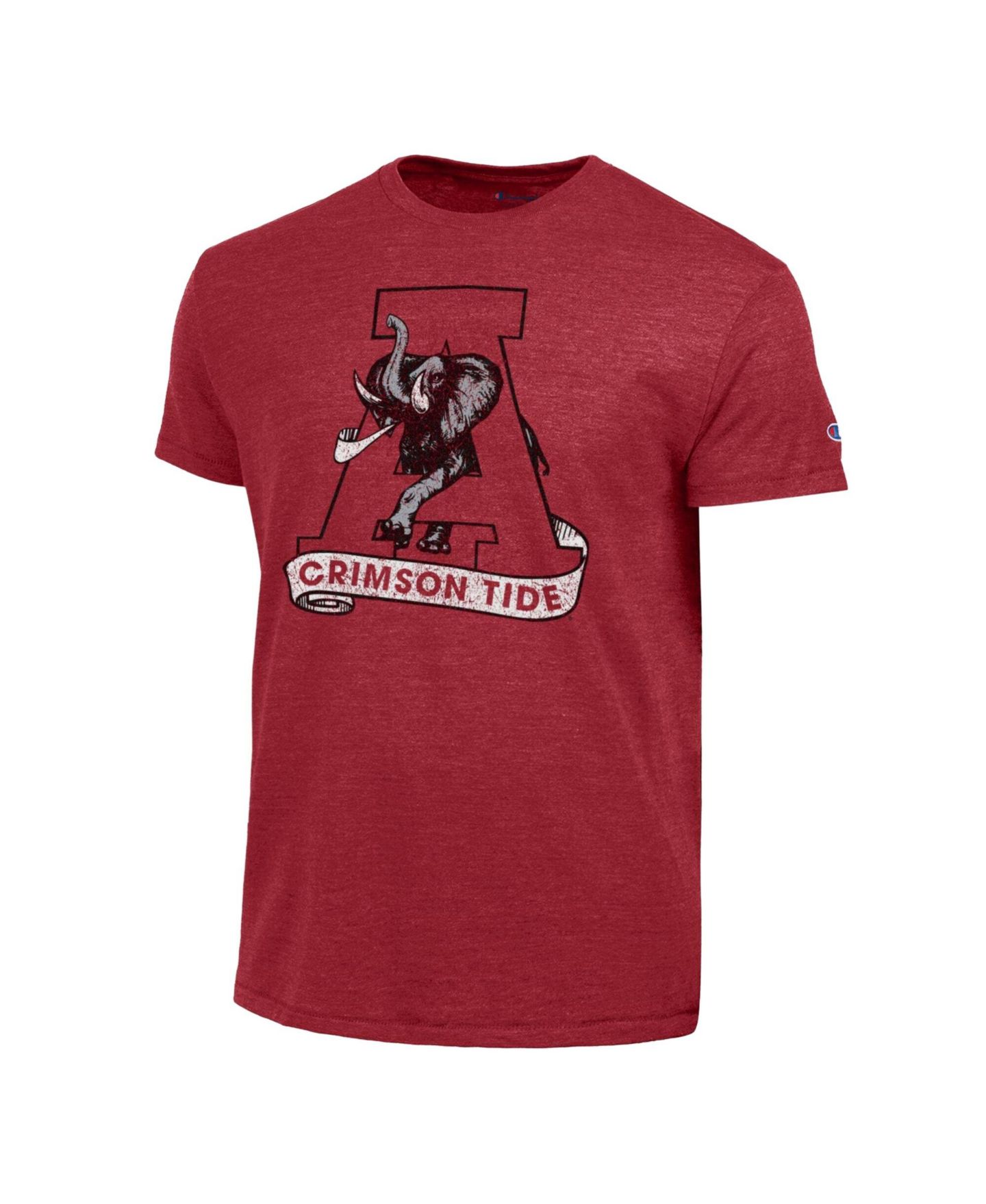 Мужская футболка Champion Crimson Alabama Crimson Tide Triumph Tri-Blend — фото 3