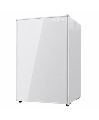 4.3 Cu. Ft. Freestanding Mini Fridge, 122L Compact Refrigerator with Solid Door, Adjustable Thermostat, Reversible Door, White