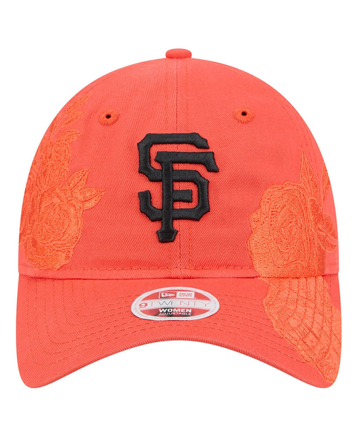 Women's Orange San Francisco Giants Roses 9TWENTY Adjustable Hat