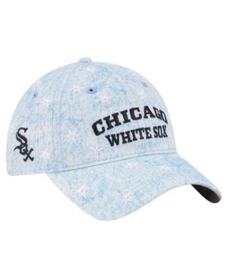 Women's Light Blue Chicago White Sox Daisy All Over 9TWENTY Adjustable Hat