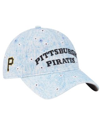 Women's Light Blue Pittsburgh Pirates Daisy All Over 9TWENTY Adjustable Hat