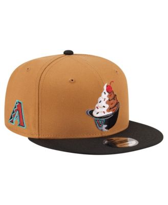 Men's Khaki/Black Arizona Diamondbacks Ice Cream 9FIFTY Snapback Hat